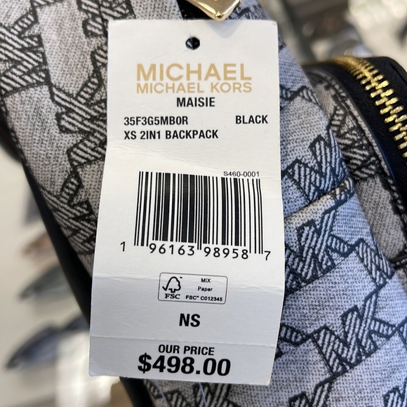 MICHAEL KORS
Maisie Extra-Small Logo 2-in-1 Backpack
Black 
NWT - Picture 10 of 16